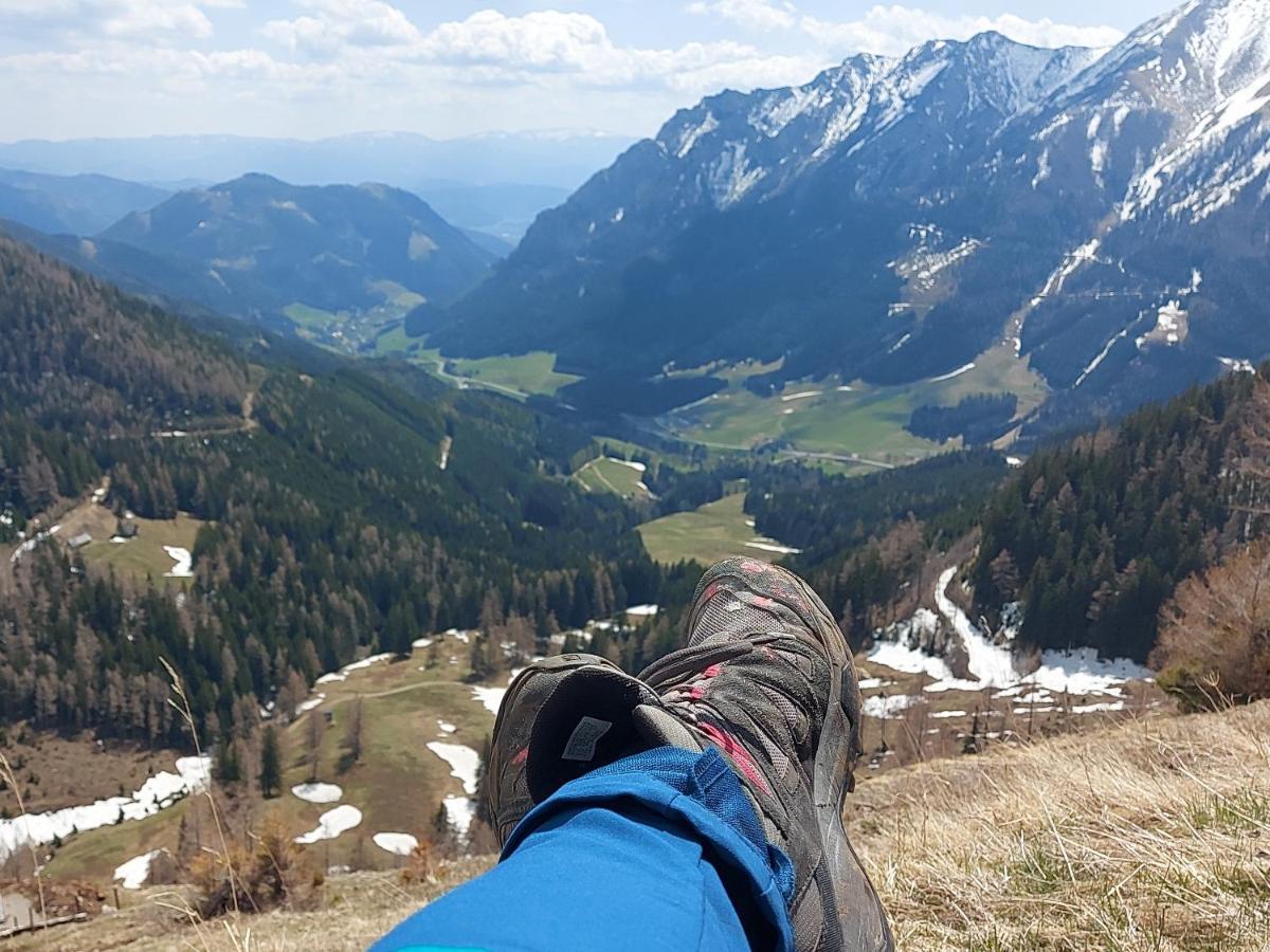 Auszeit Steiraland 6 Mit Ueberdachter Terasse Schoenen Garten Und Kostenlosen Parkplatz Leoben  Bagian luar foto